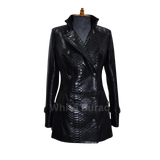 Black textured coat on a m