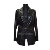 Black leather jacket