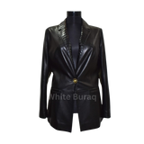 Black leather jacket