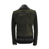 Green leather jacket