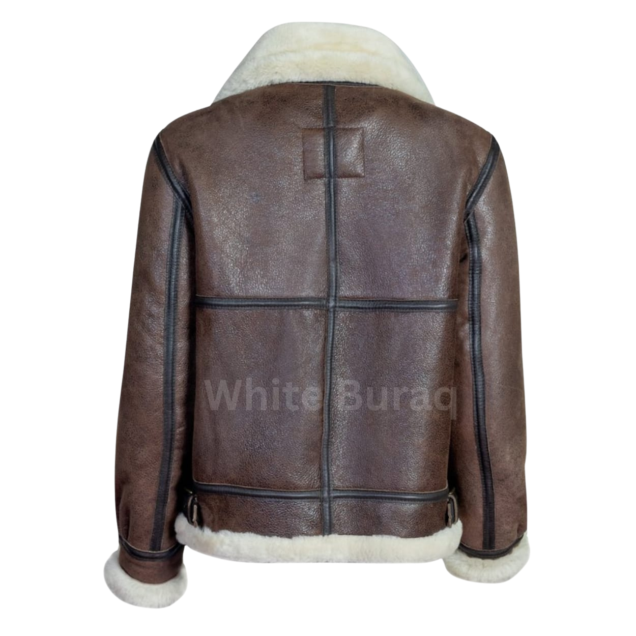 Brown leather jacket
