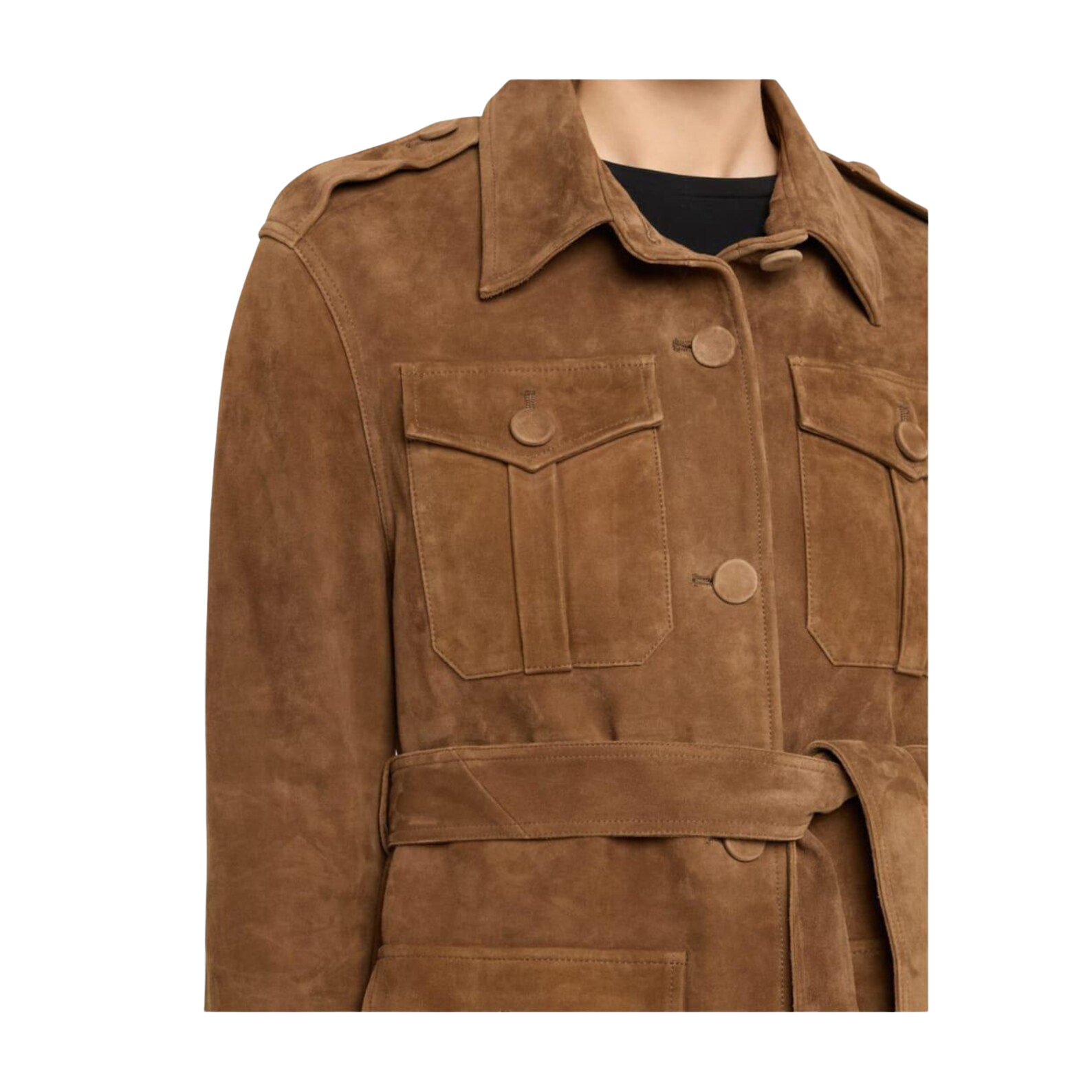 Brown suede jacket