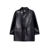 Black leather jacket