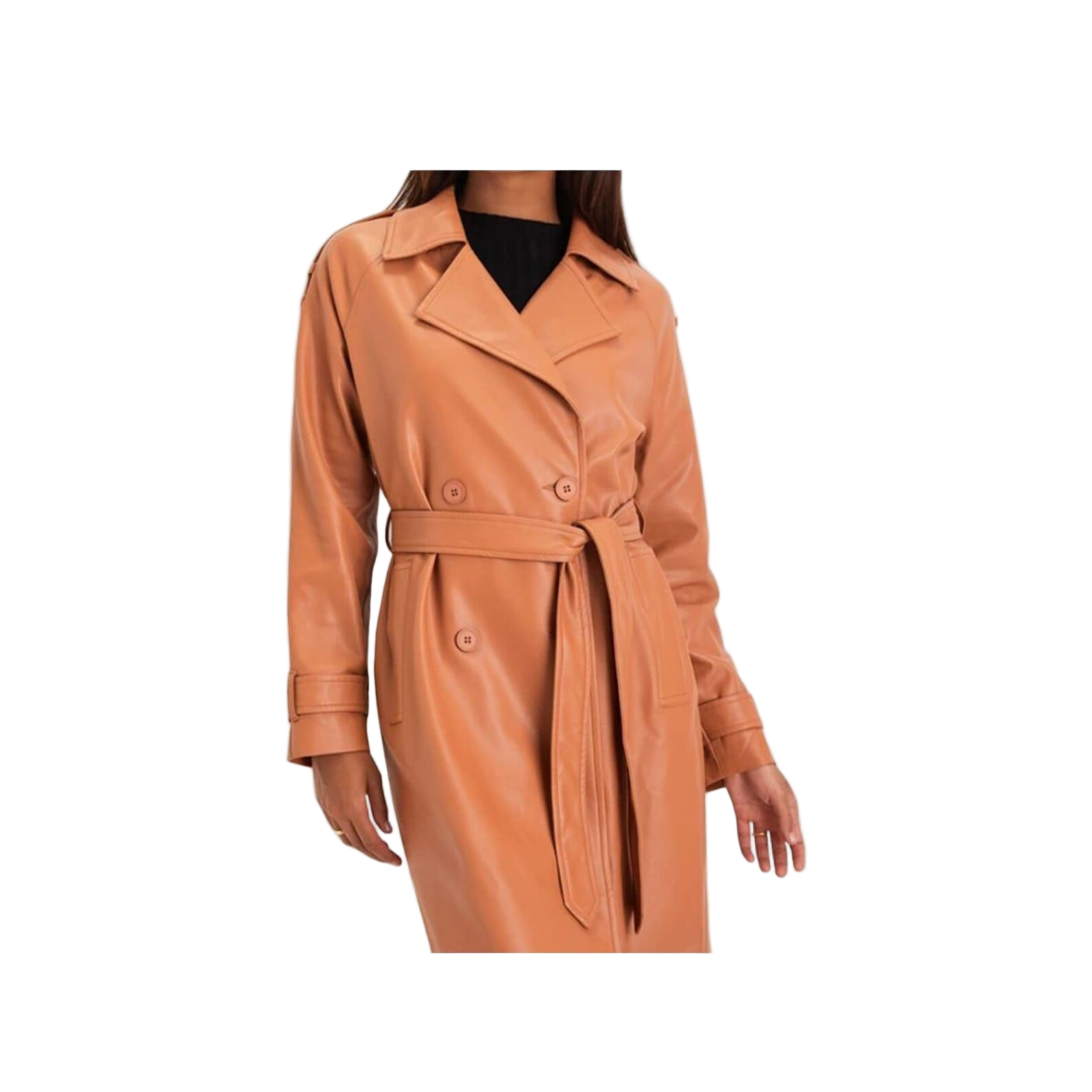 brown trench coat