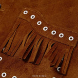 Men's Brown Suede Western Fringe Jacket – view 4