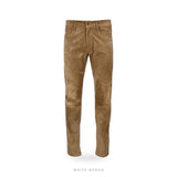 Men's Tan Suede Western Pants