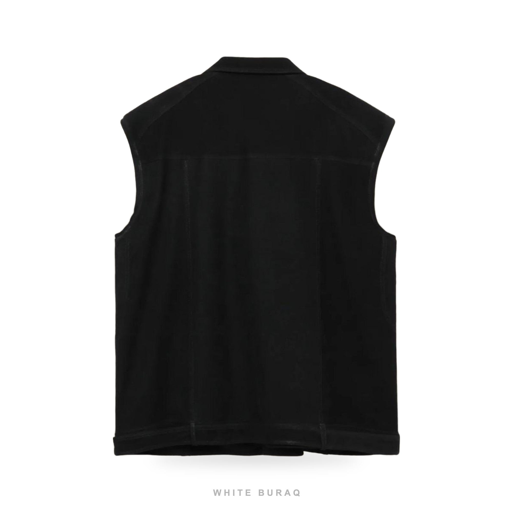 Women's Black Suede Biker Vest – view 2