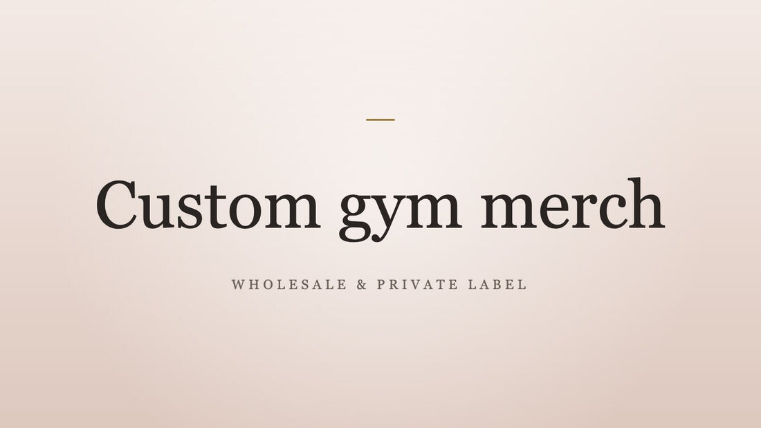 Custom gym merch: branded hoodies, tees and joggers for a fitness gym