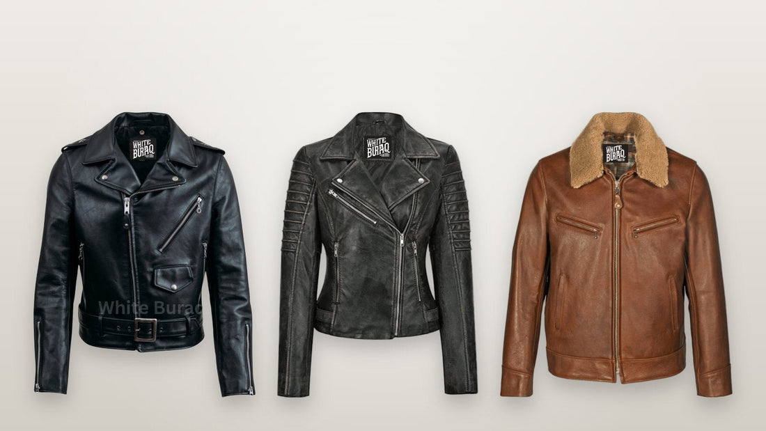 Black leather asymmetrical biker jacket to pair with a beanie or cap