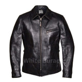 White Buraq Plainsman Leather Jacket – Refined Everyday Luxury