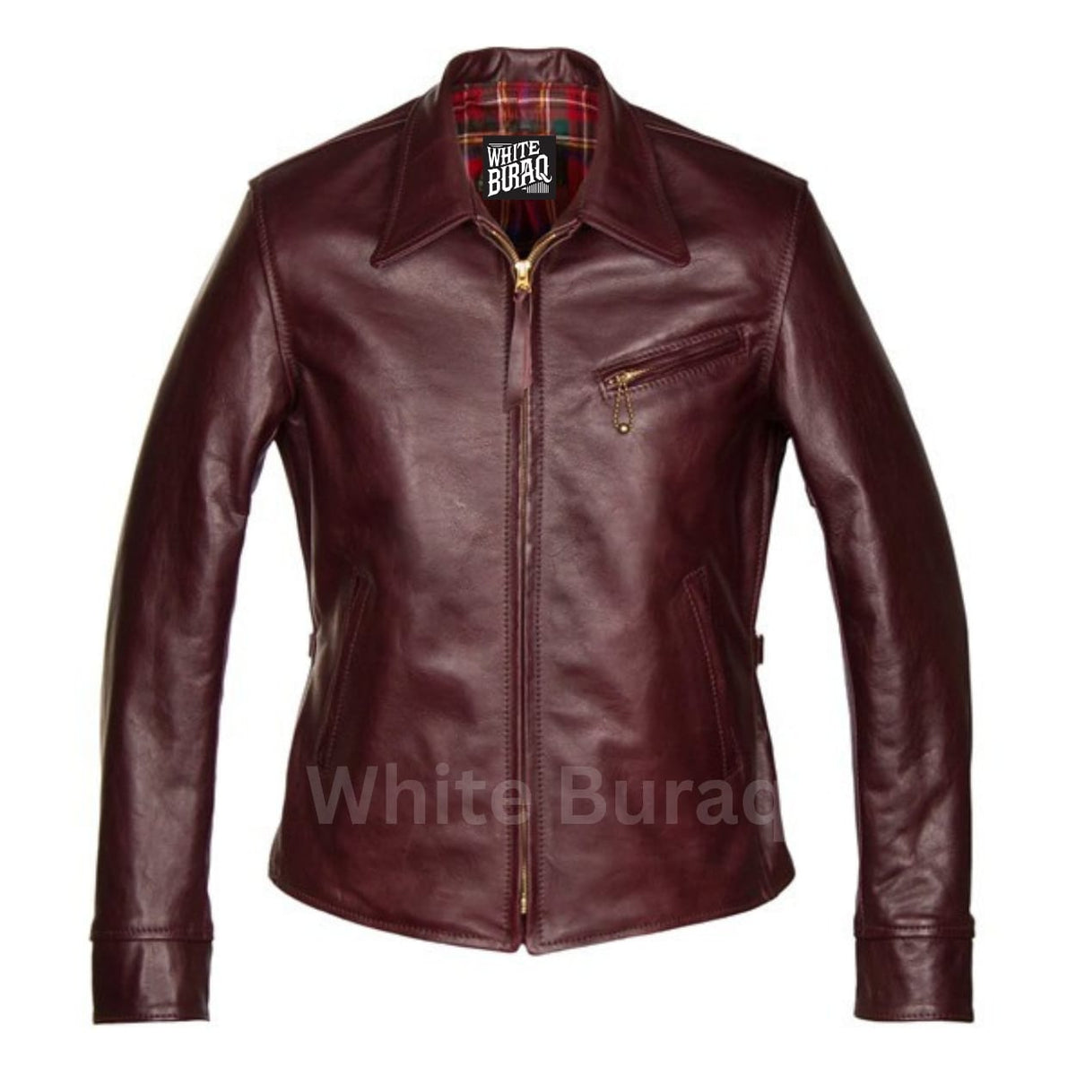 Premier Half Belt Leather Jacket – Timeless 1930s Style