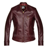 Premier Half Belt Leather Jacket – Timeless 1930s Style