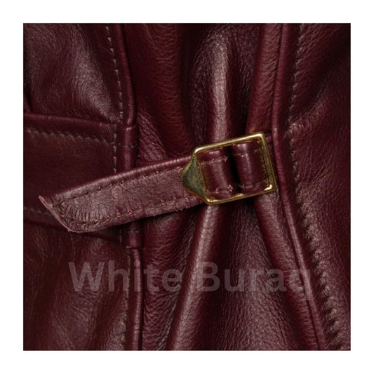 Premier Half Belt Leather Jacket – Timeless 1930s Style