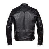 Black Premier Highwayman Leather Jacket