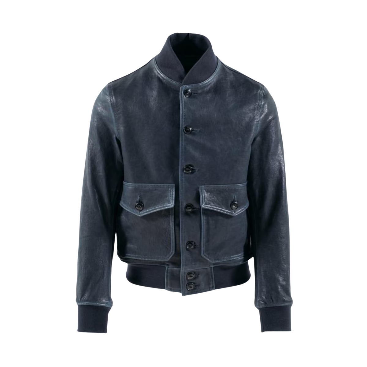 Blue jacket with button details 