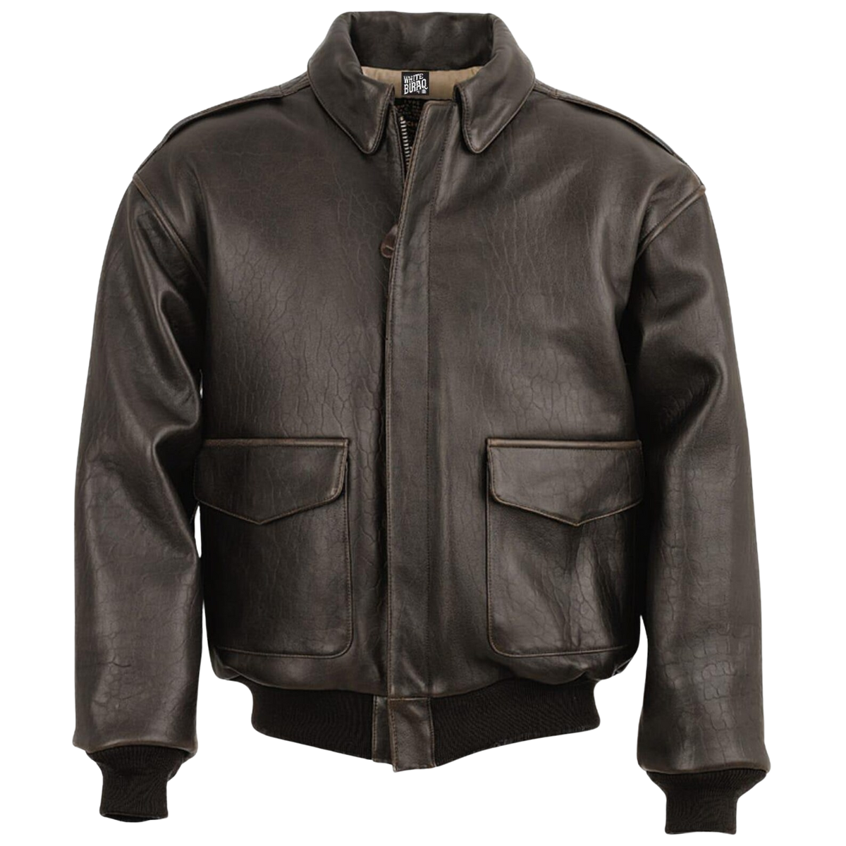 Black leather jacket 