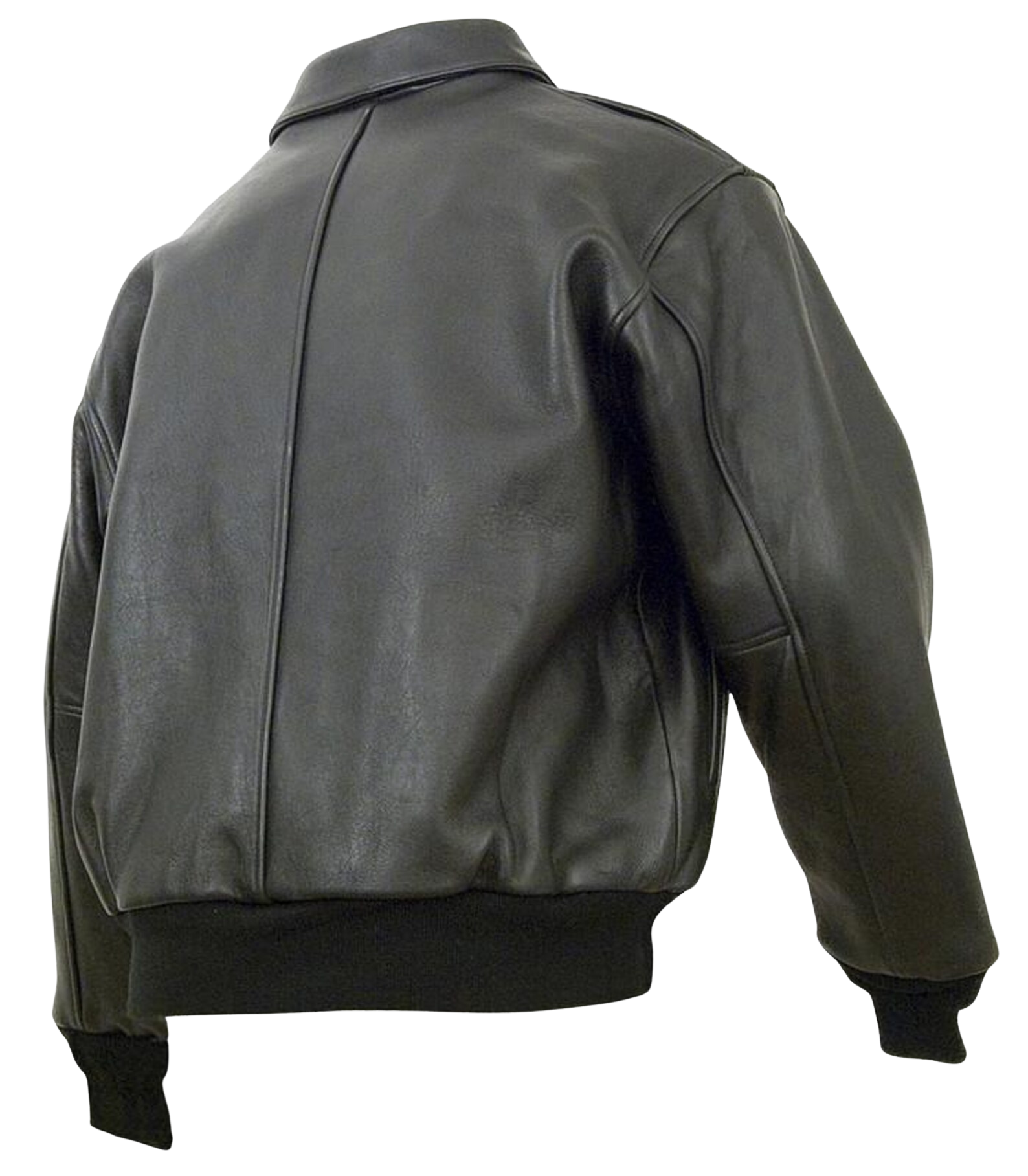 Black leather jacket 