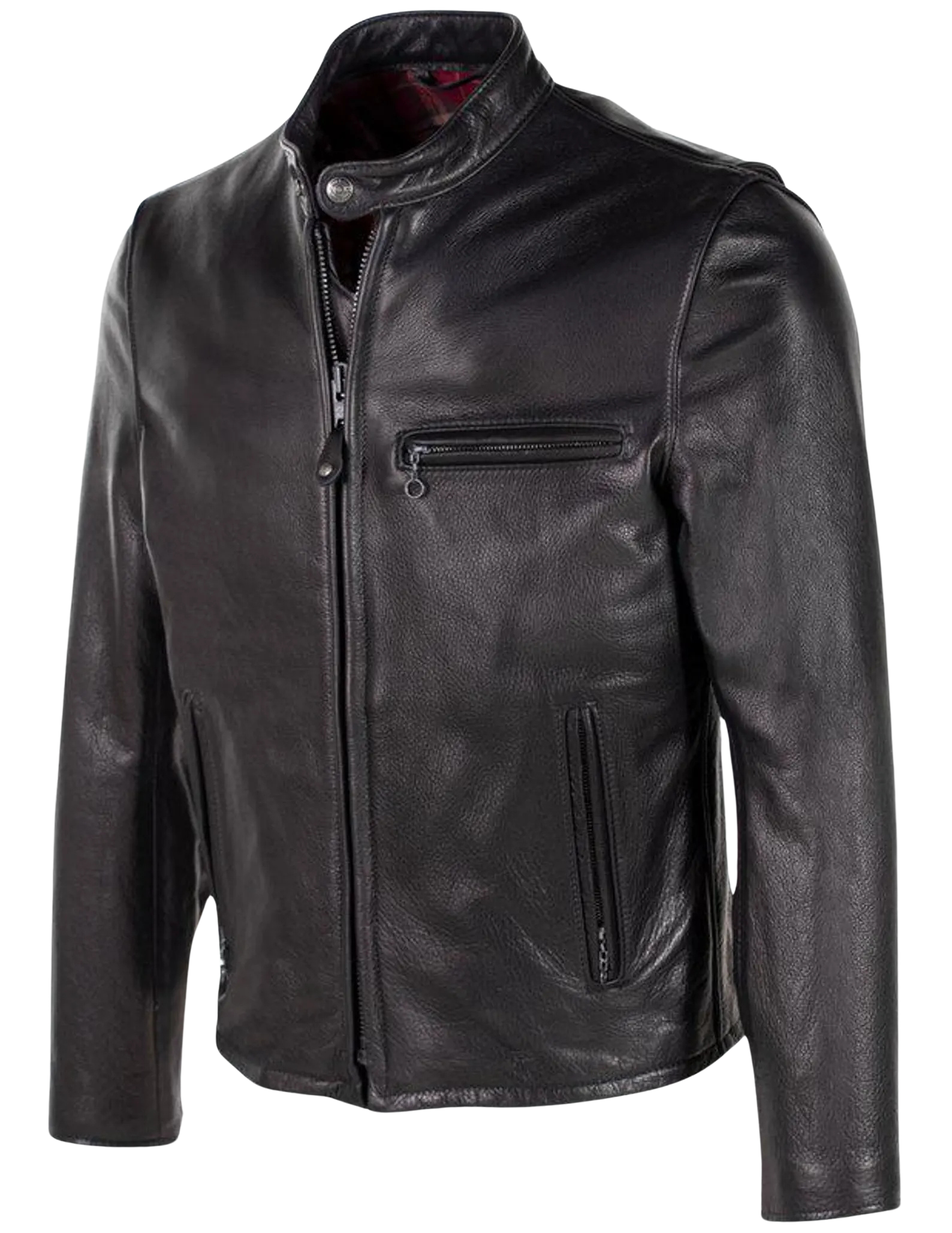 Black leather jacket 