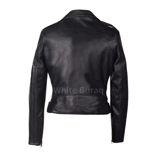 Black leather jacket 