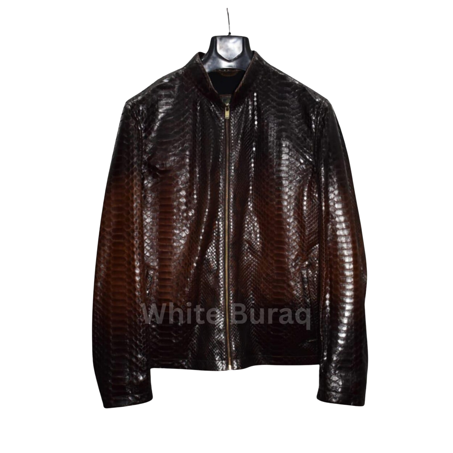 Brown Genuine Python Leather