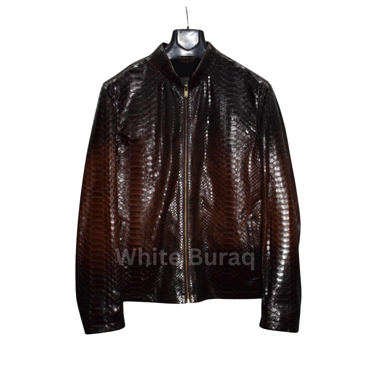 Brown Genuine Python Leather