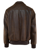 Brown leather jacket
