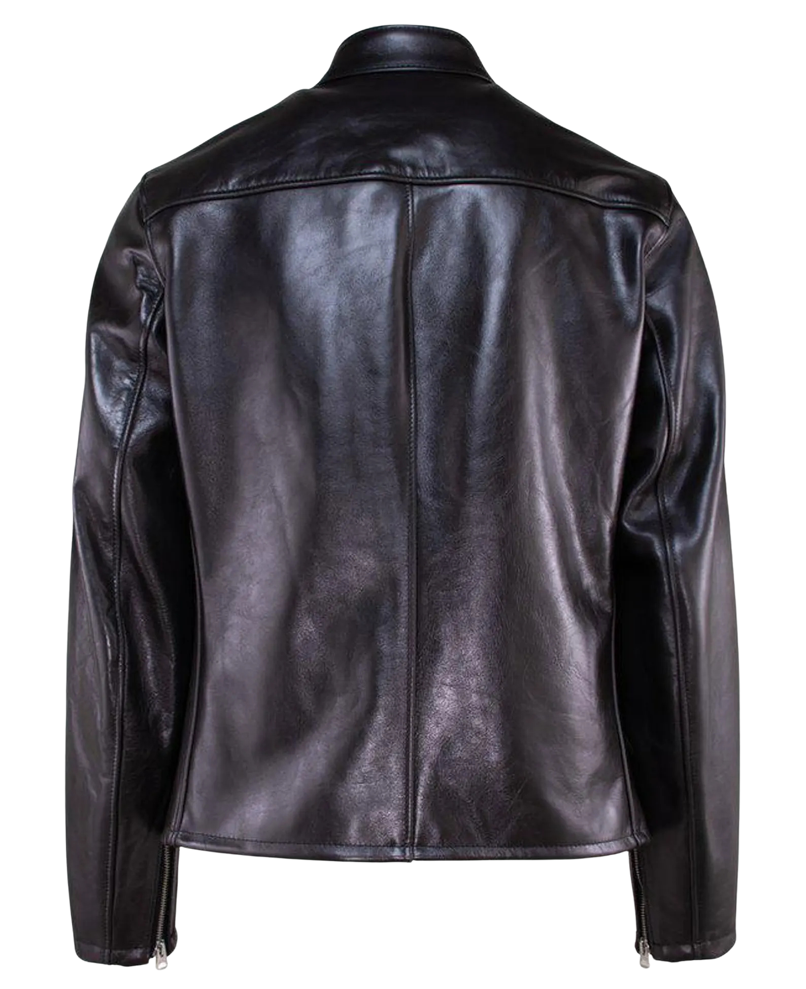 Black leather jacket 
