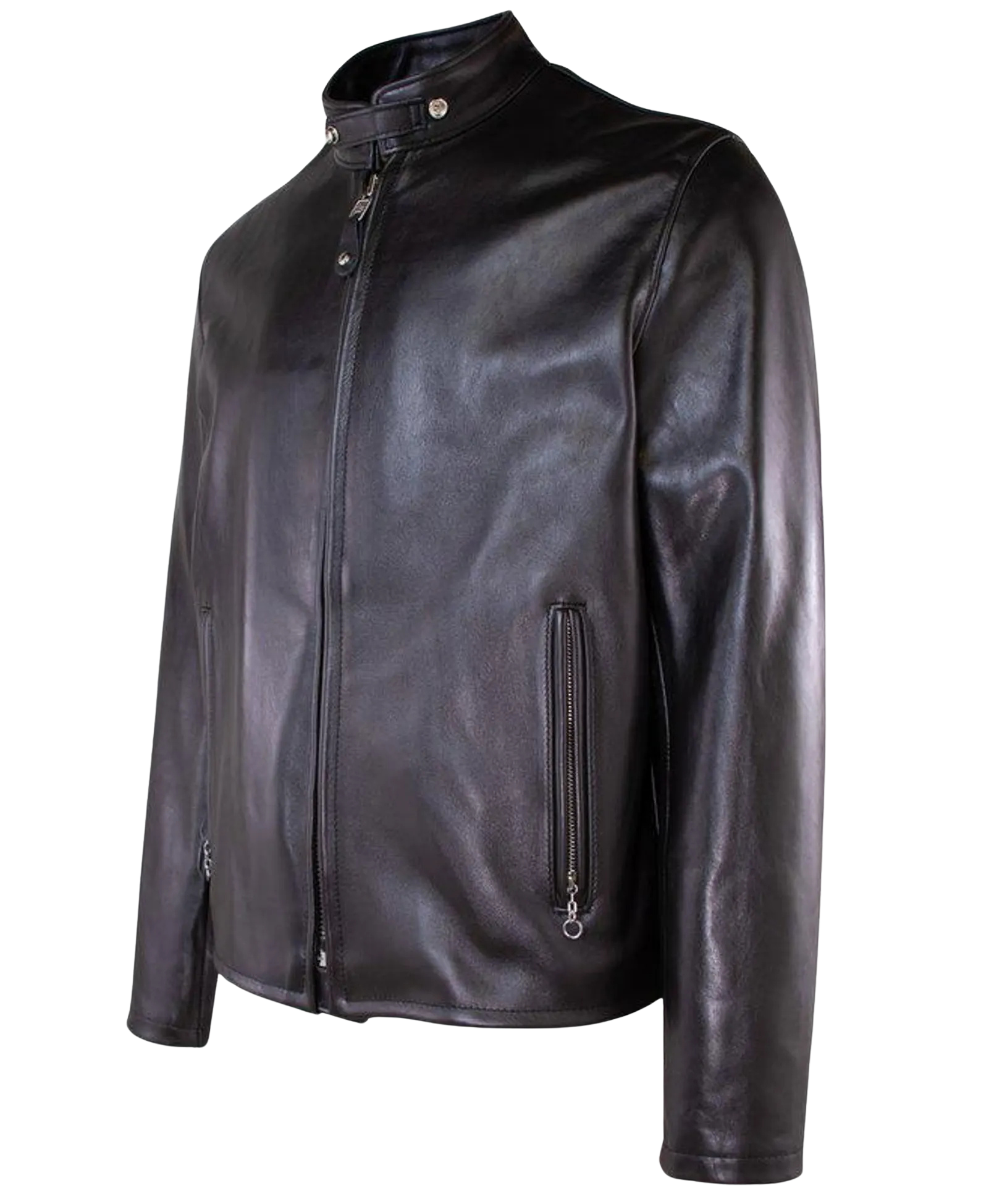 Black leather jacket 