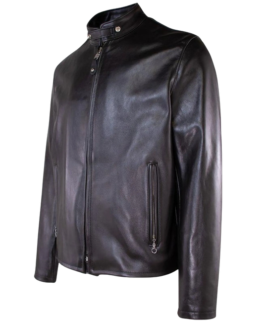 Black leather jacket 