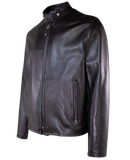 Black leather jacket 