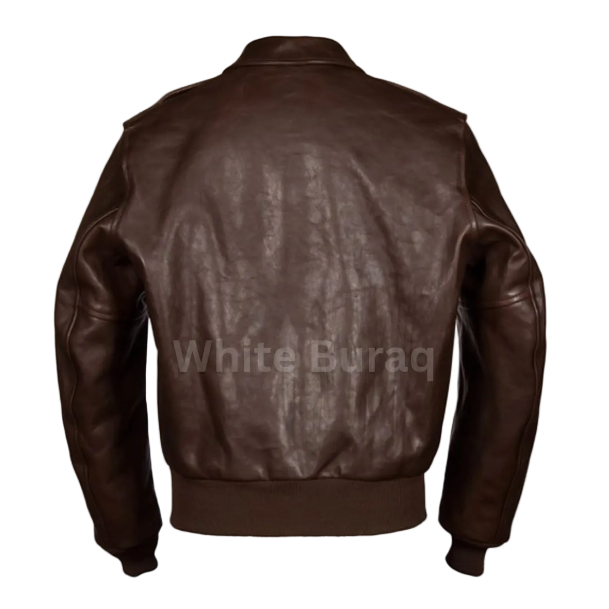 Brown leather jacket 