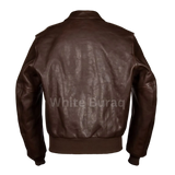 Brown leather jacket 