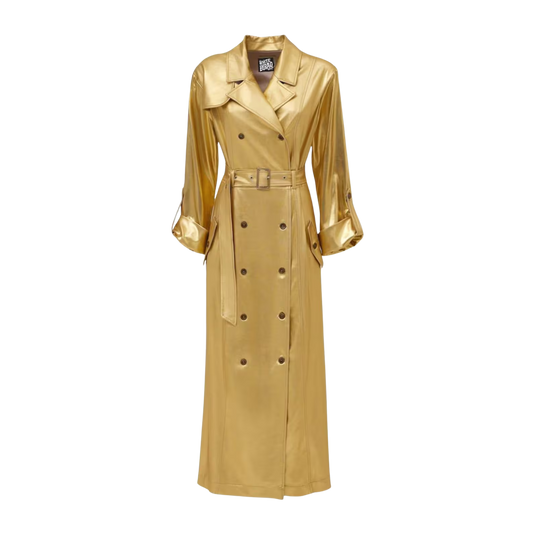 Gold trench coat 