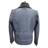 Gray textured jacket on a mannequin 