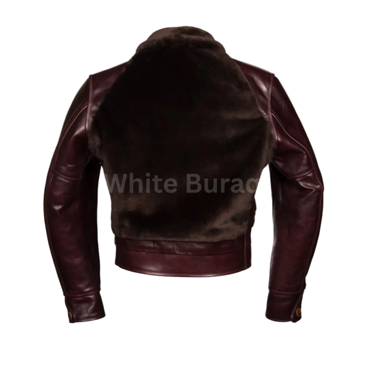 Brown leather jacket 
