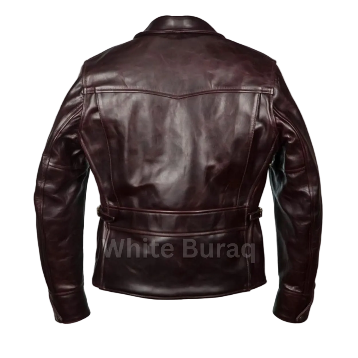 Brown leather jacket 