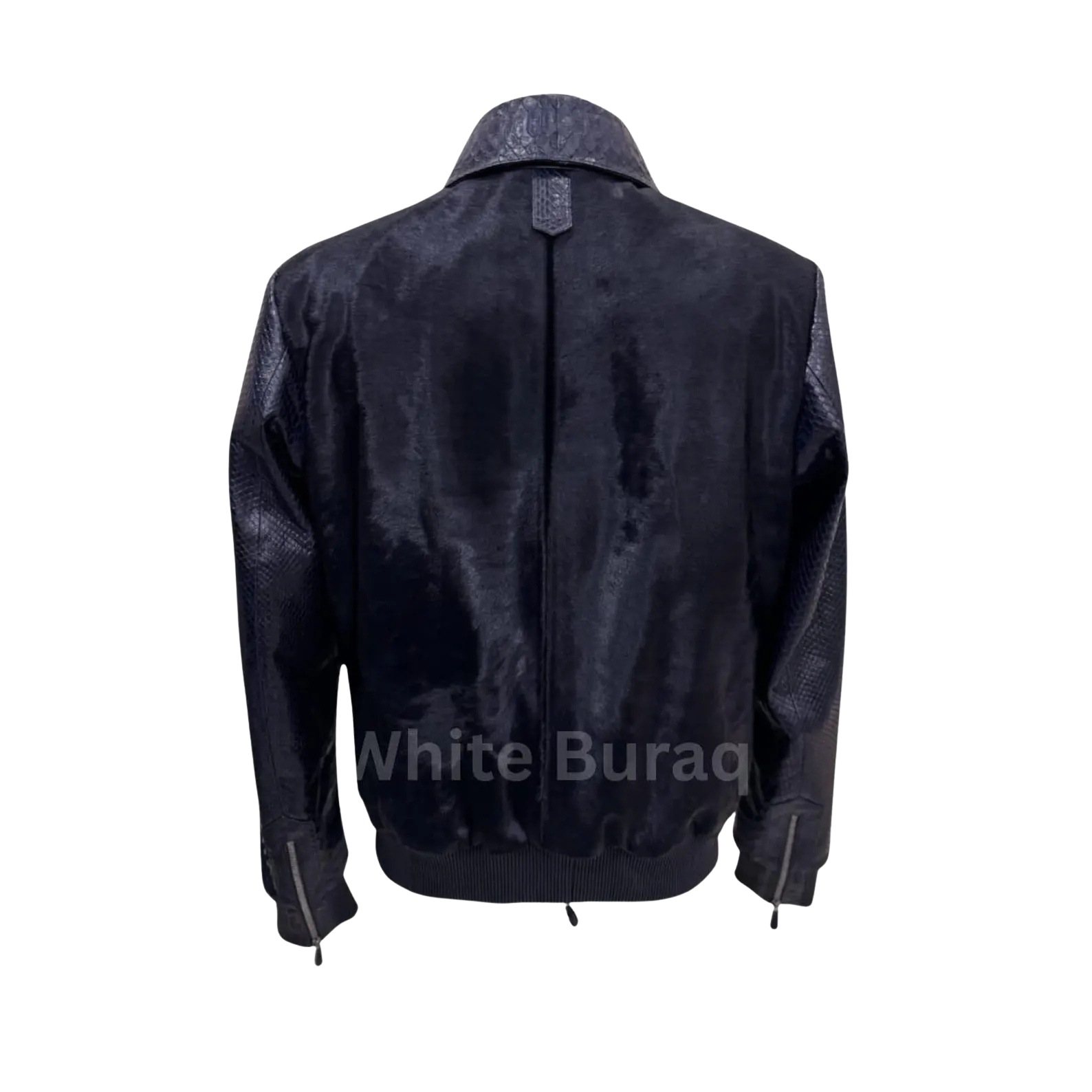 Navy Blue leather jacket 