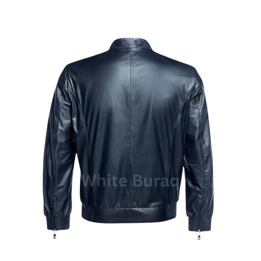 Black leather jacket