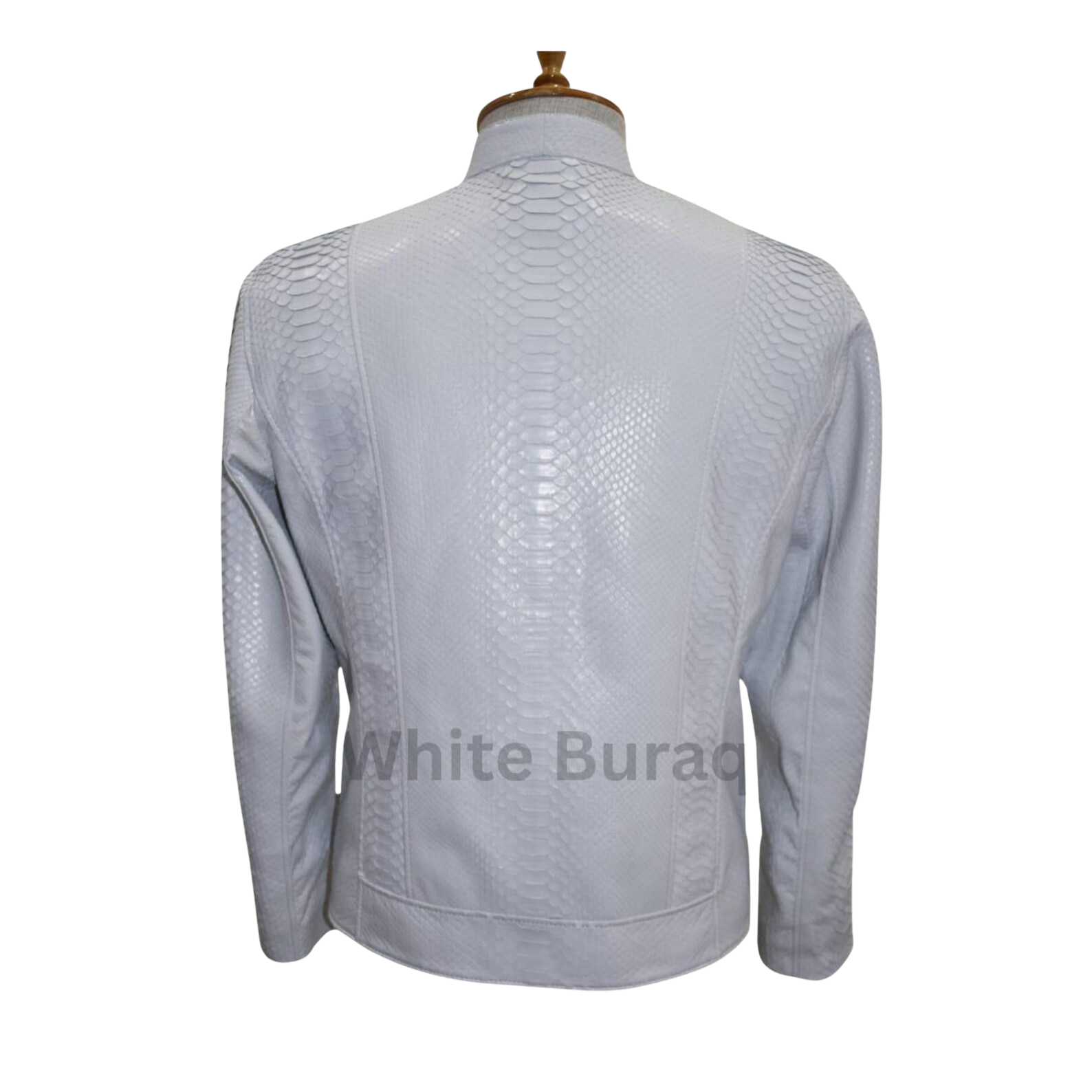 White Genuine Python Leather 