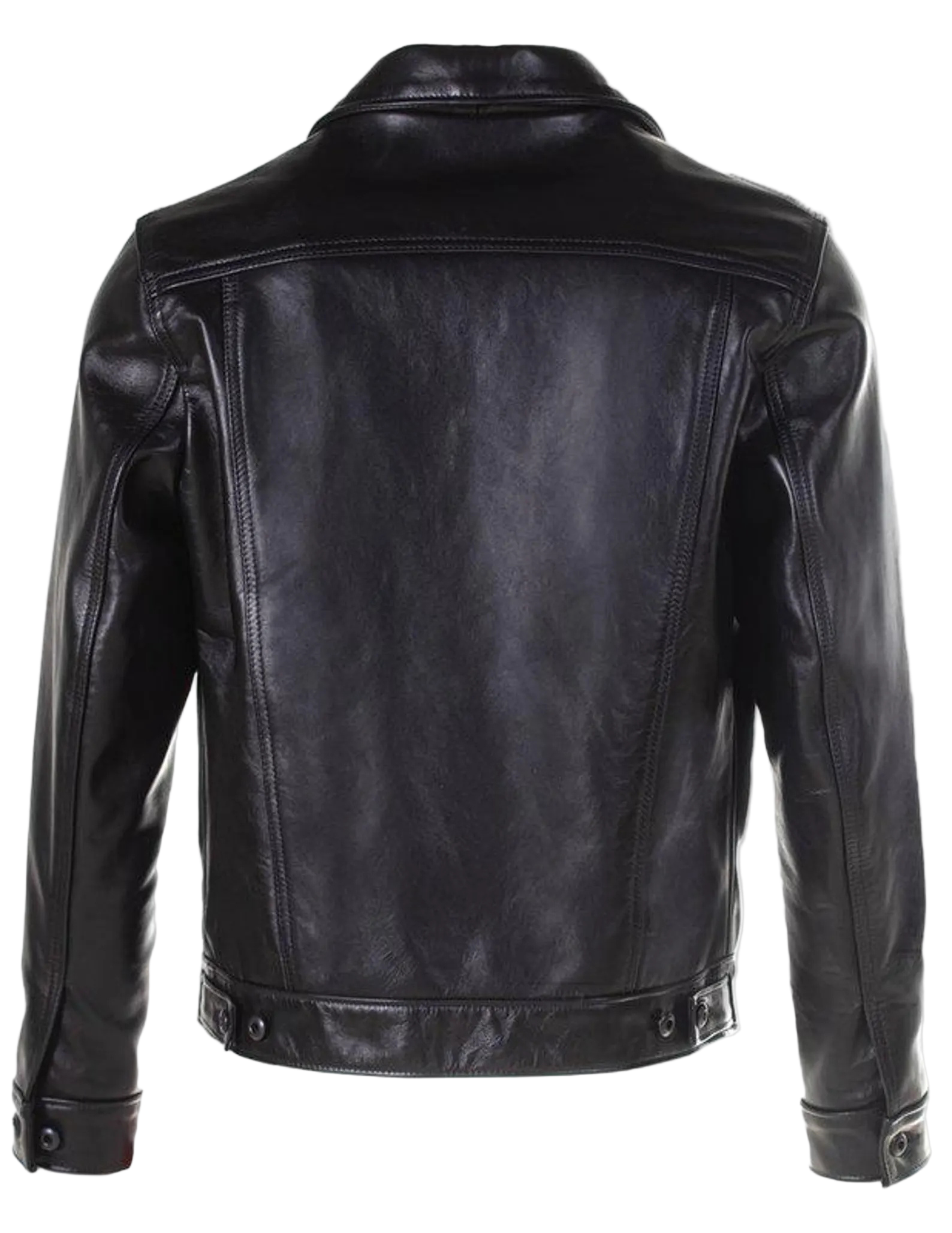 Black leather jacket 