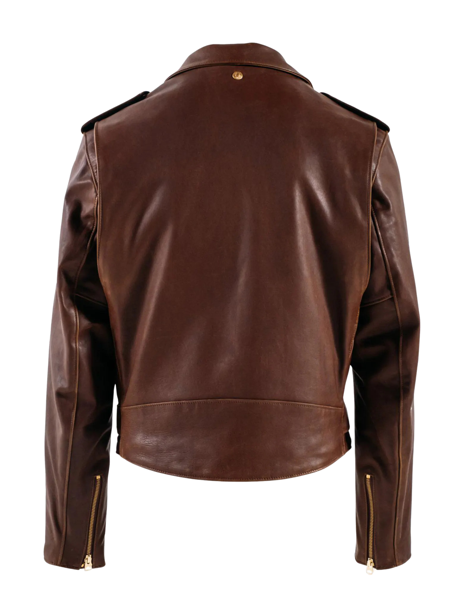 Brown leather jacket 