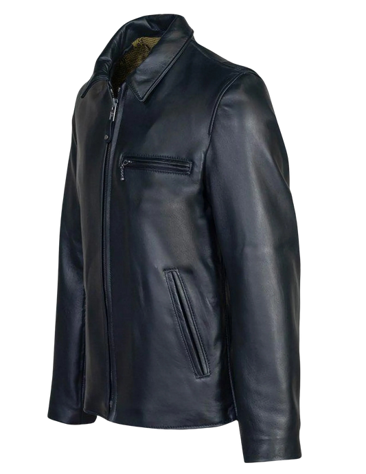 Black leather jacket 