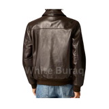 Men’s Aviator A2 Vintage Brown Leather Bomber Jacket