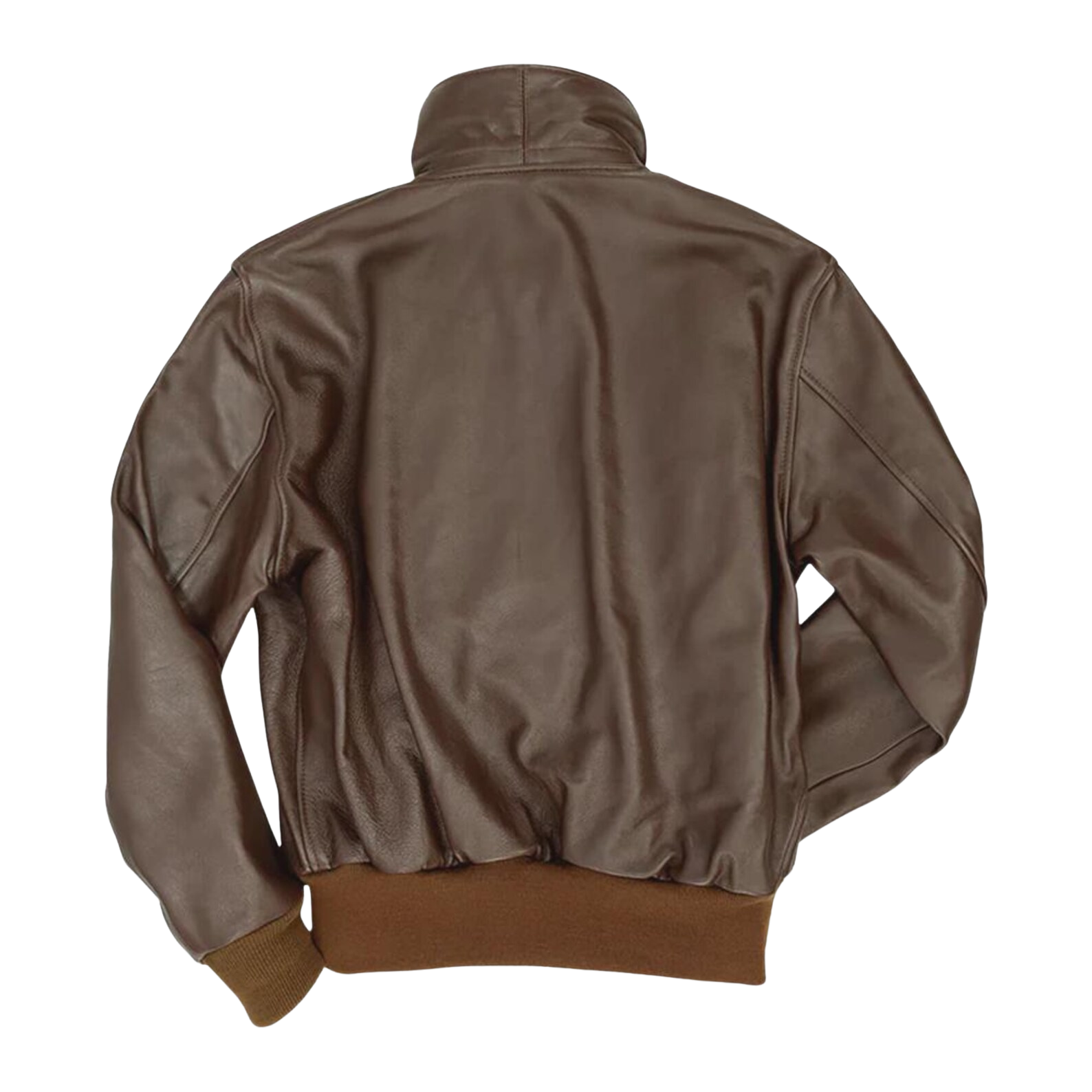 Brown leather jacket 