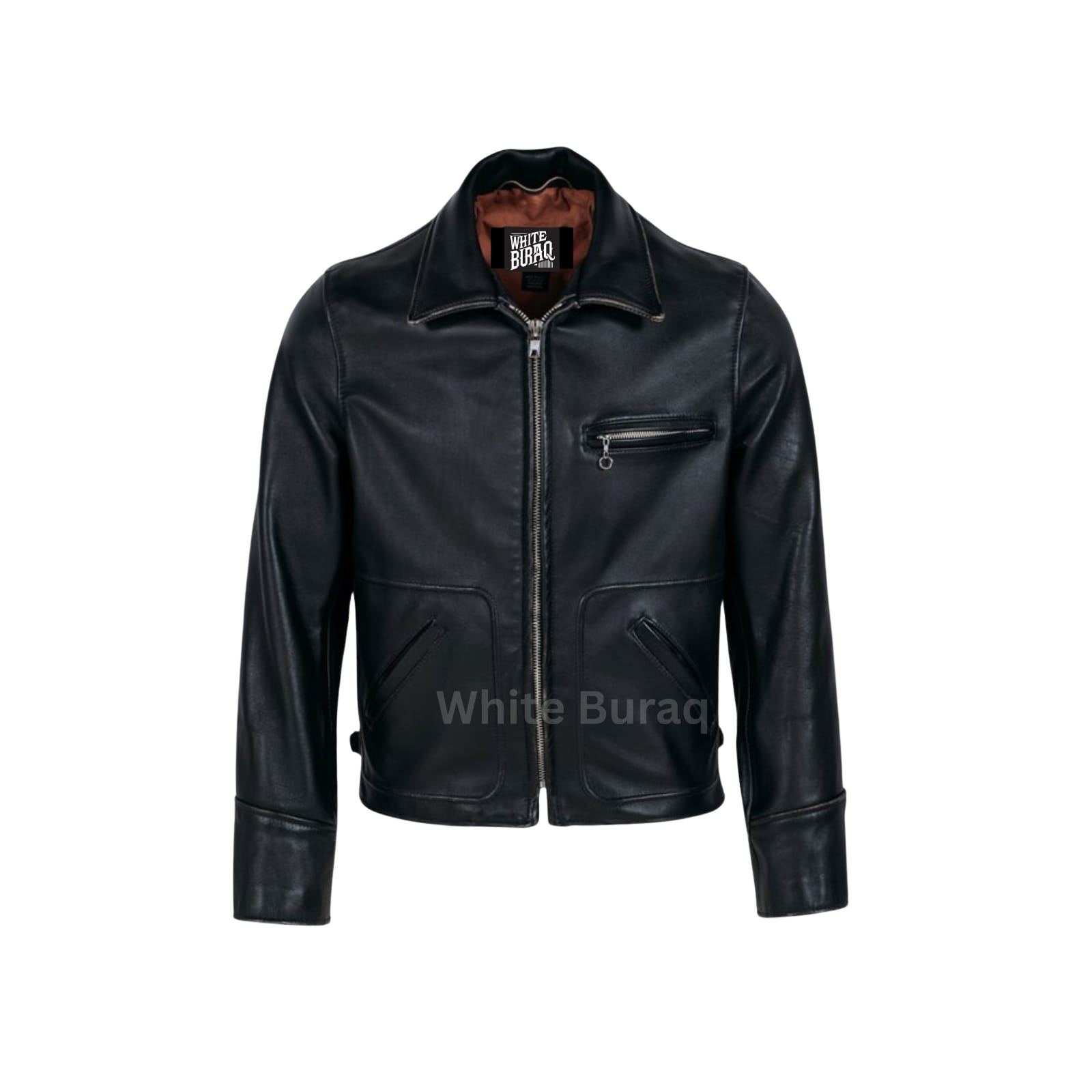 Black Leather Biker Jacket