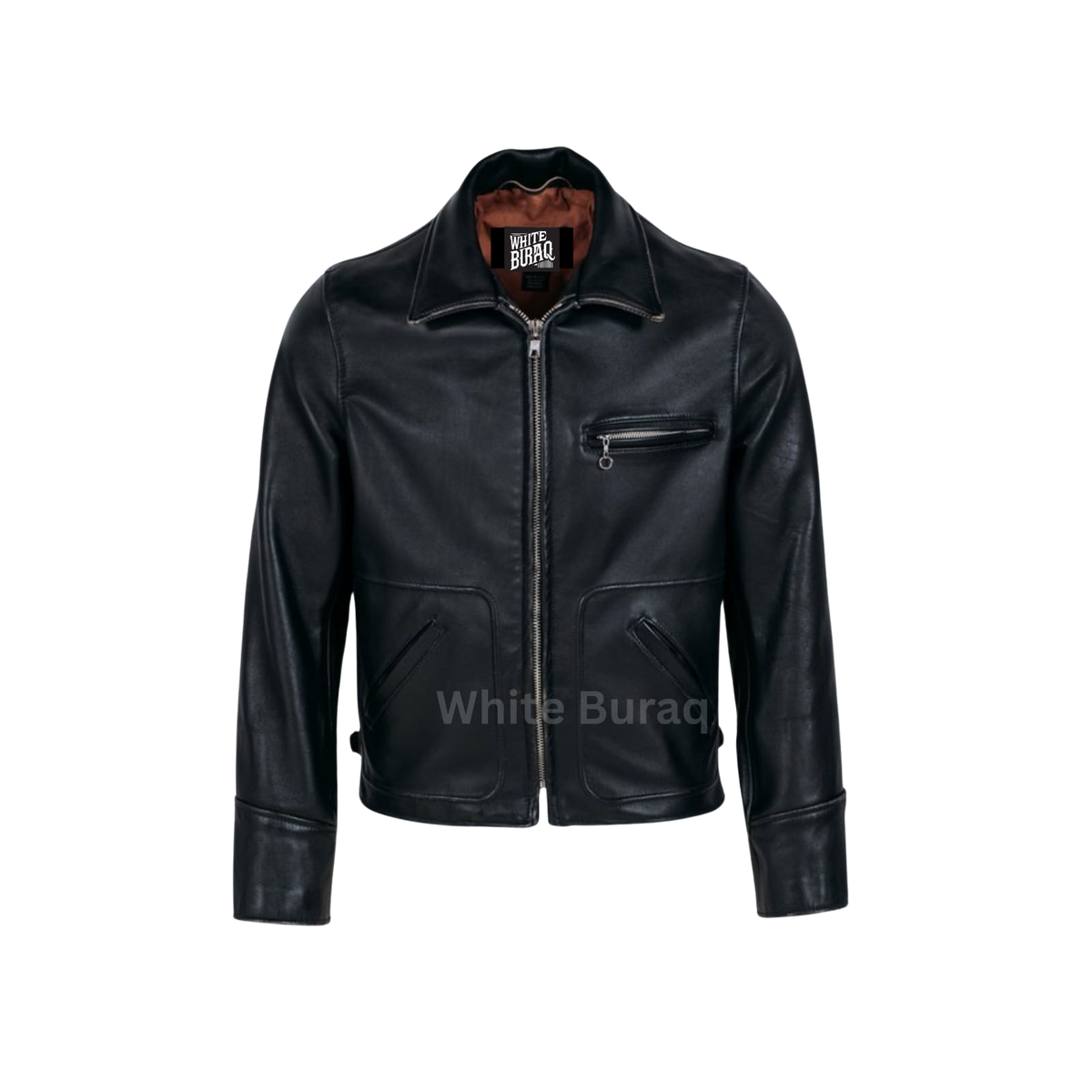 Black Leather Biker Jacket