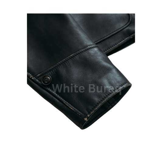 Black Leather Biker Jacket