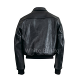 Black leather jacket 