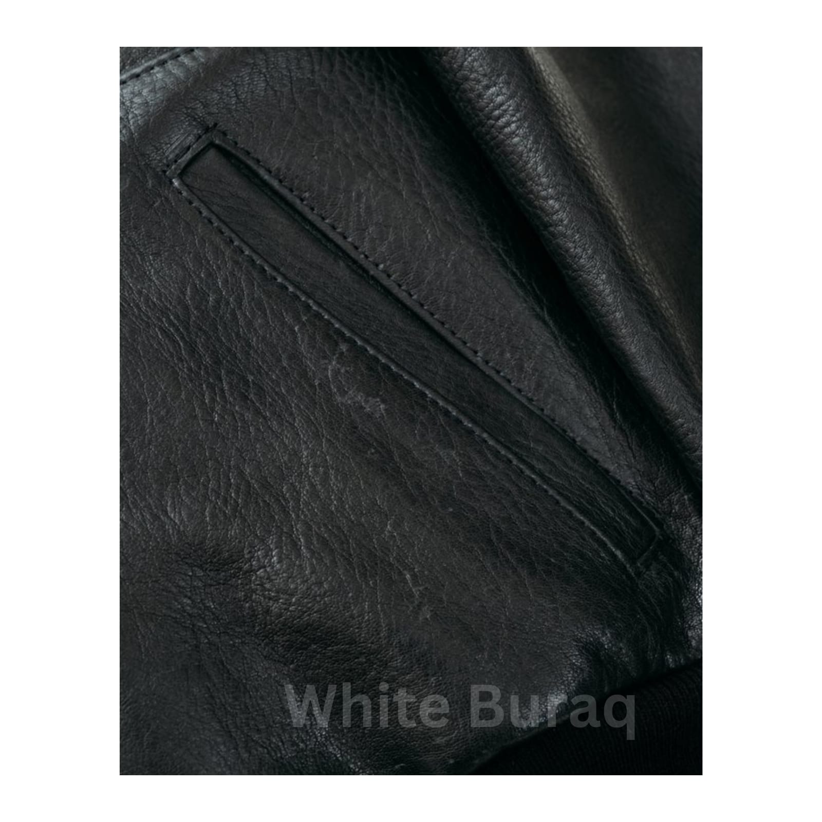 Close-up of black leather texture 