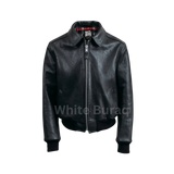 Black leather jacket 